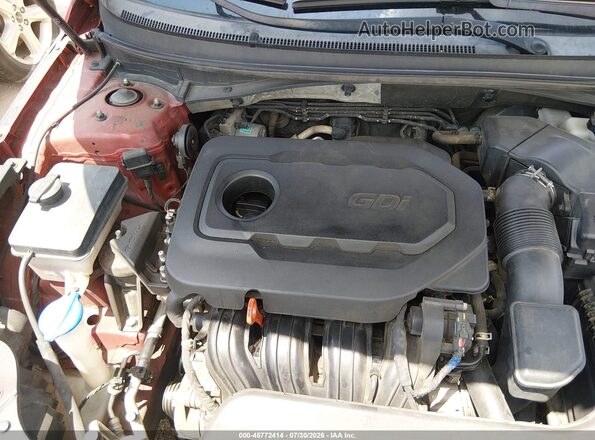 5NPE34AF1HH466963 2017 HYUNDAI SONATA Red Vista trasera
