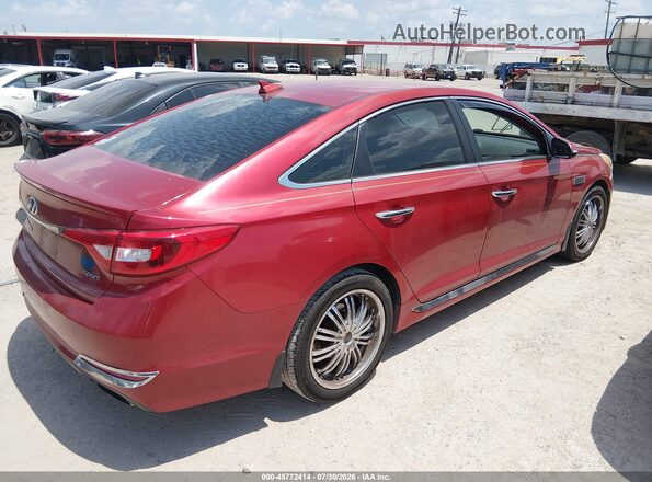 5NPE34AF1HH466963 2017 HYUNDAI SONATA Red Trasero derecho