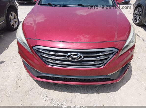 5NPE34AF1HH466963 2017 HYUNDAI SONATA Red Vista frontal