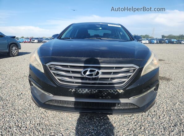 5NPE34AF1HH487599 2017 HYUNDAI SONATA Black წინა ხედი