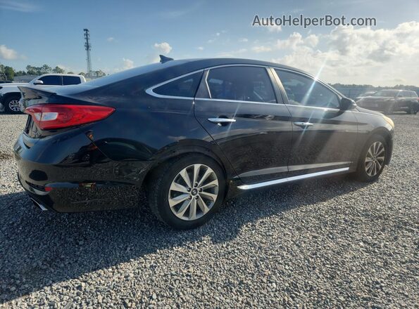 5NPE34AF1HH487599 2017 HYUNDAI SONATA Black უკანა მარჯვენა