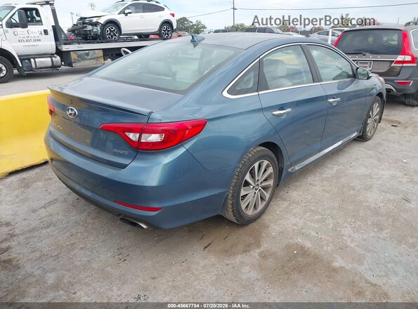 5NPE34AF1HH489112 2017 HYUNDAI SONATA Turquoise Rear right