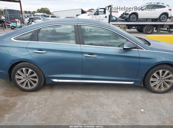 5NPE34AF1HH489112 2017 HYUNDAI SONATA Turquoise Rear interior view
