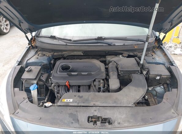 5NPE34AF1HH489112 2017 HYUNDAI SONATA Turquoise Rear view