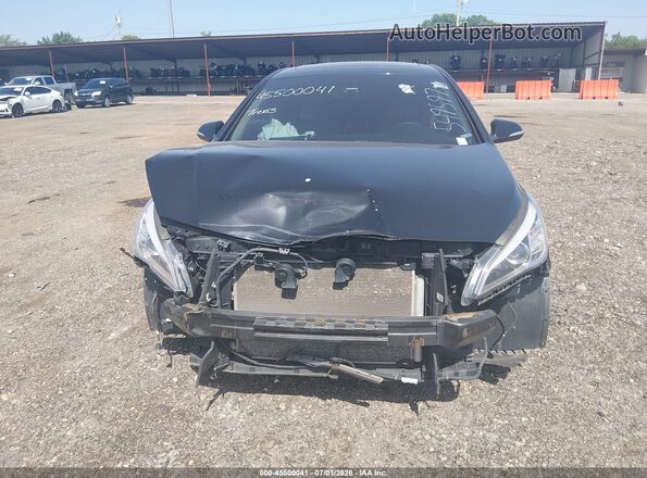 5NPE34AF1HH549597 2017 HYUNDAI SONATA Black წინა ხედი