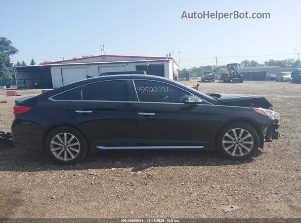 5NPE34AF1HH549597 2017 HYUNDAI SONATA Black უკანა სალონის ხედი