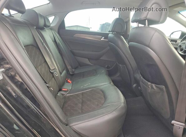 5NPE34AF1HH564861 2017 HYUNDAI SONATA Black Vista de los asientos traseros