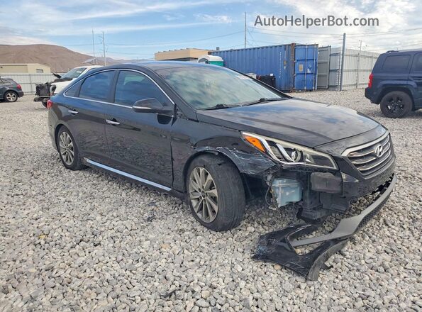 5NPE34AF1HH564861 2017 HYUNDAI SONATA Black Delantero derecho