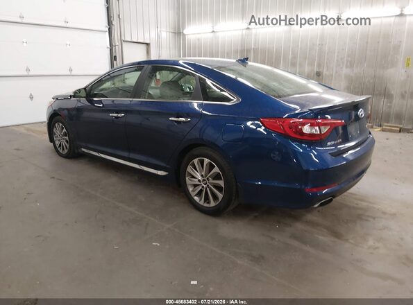 5NPE34AF1HH585385 2017 HYUNDAI SONATA Blue Հետևի ձախ