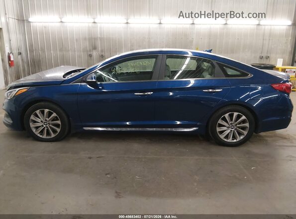 5NPE34AF1HH585385 2017 HYUNDAI SONATA Blue 