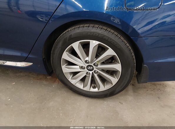 5NPE34AF1HH585385 2017 HYUNDAI SONATA Blue Սարքավորումների վահանակի տեսք