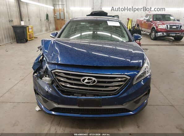 5NPE34AF1HH585385 2017 HYUNDAI SONATA Blue Սալոնի հետևի տեսք