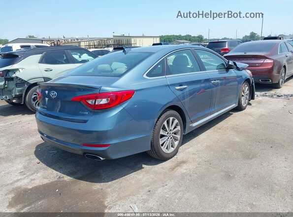 5NPE34AF1HH585533 2017 HYUNDAI SONATA Gray Trasero derecho