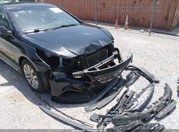 5NPE34AF1HH591929 2017 HYUNDAI SONATA Black Vista frontal