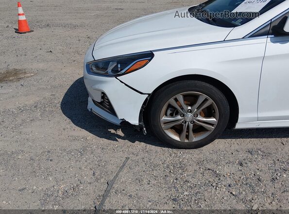 5NPE34AF1JH607732 2018 HYUNDAI SONATA White Սալոնի 360 աստիճան տեսք