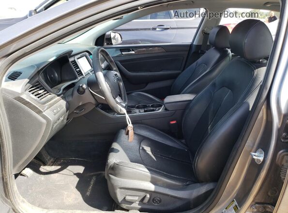5NPE34AF1JH617287 2018 HYUNDAI SONATA Gray Սալոնի դիմացի տեսք