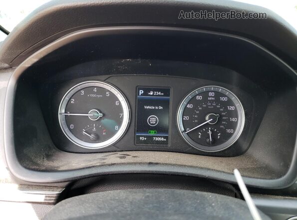 5NPE34AF1JH617287 2018 HYUNDAI SONATA Gray Սարքավորումների վահանակի տեսք