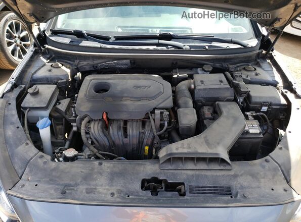 5NPE34AF1JH617287 2018 HYUNDAI SONATA Gray Սալոնի հետևի տեսք