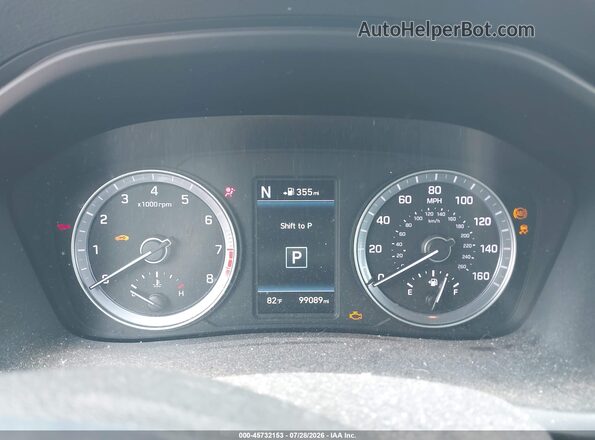 5NPE34AF1JH624028 2018 HYUNDAI SONATA White Widok tylnych siedzeń