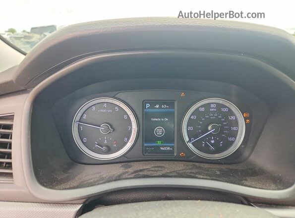 5NPE34AF1JH630654 2018 HYUNDAI SONATA Silver Вид щитка приладів