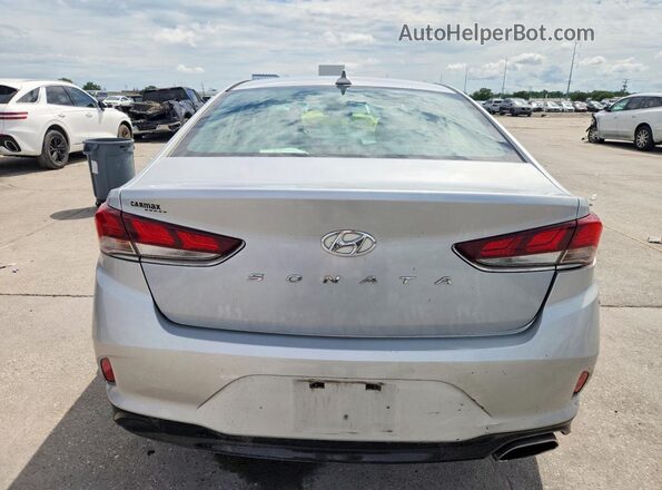 5NPE34AF1JH630654 2018 HYUNDAI SONATA Silver Вид ззаду