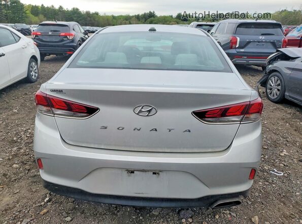 5NPE34AF1JH638656 2018 HYUNDAI SONATA Silver Rear view