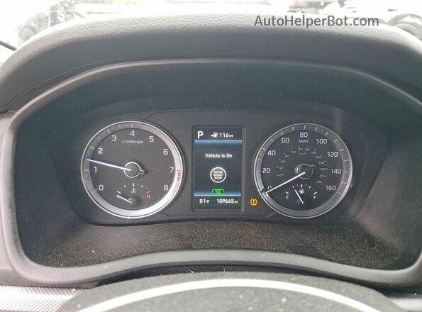 5NPE34AF1JH638656 2018 HYUNDAI SONATA Silver Instrument cluster view