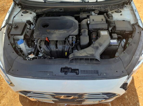 5NPE34AF1JH668207 2018 HYUNDAI SONATA White Vista interior trasera