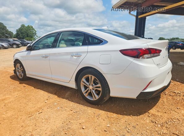 5NPE34AF1JH668207 2018 HYUNDAI SONATA White Trasero izquierdo