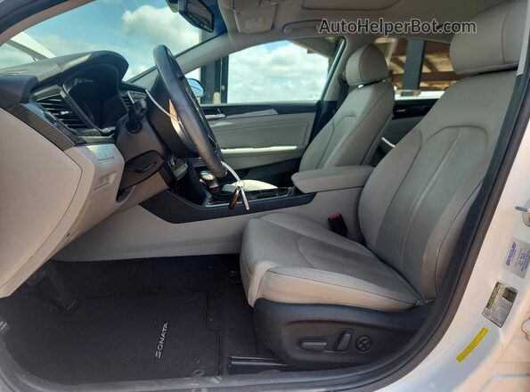 5NPE34AF1JH668207 2018 HYUNDAI SONATA White Vista interior delantera