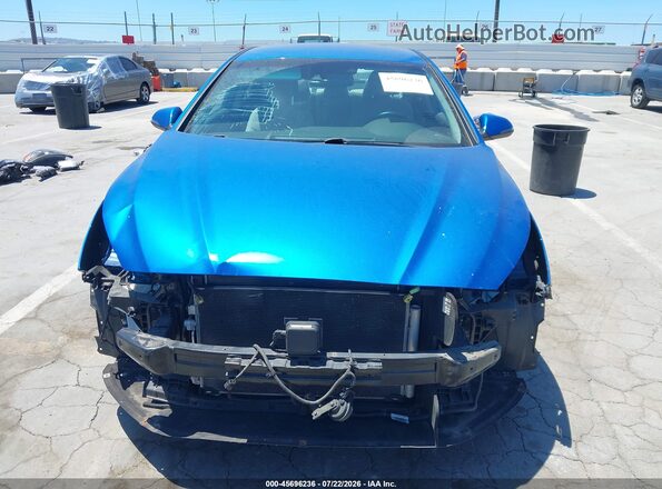 5NPE34AF1JH674167 2018 HYUNDAI SONATA Blue Rear interior view