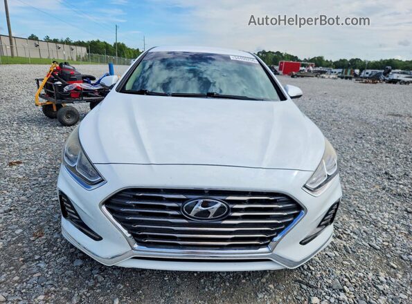 5NPE34AF1JH682429 2018 HYUNDAI SONATA White Դիմացի տեսք