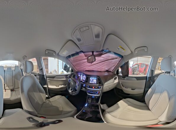 5NPE34AF1JH687534 2018 HYUNDAI SONATA White Widok wnętrza 360 stopni
