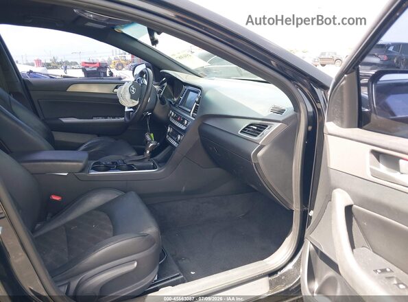 5NPE34AF1JH703750 2018 HYUNDAI SONATA Black Սալոնի դիմացի տեսք
