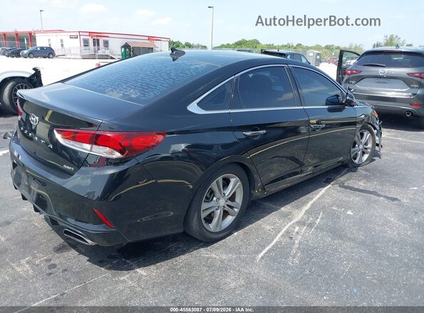 5NPE34AF1JH703750 2018 HYUNDAI SONATA Black Հետևի աջ