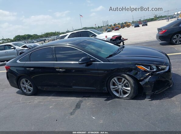 5NPE34AF1JH703750 2018 HYUNDAI SONATA Black Սալոնի 360 աստիճան տեսք