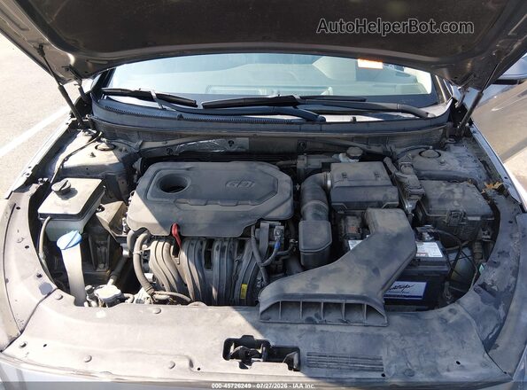 5NPE34AF1JH724386 2018 HYUNDAI SONATA Gray Vista trasera