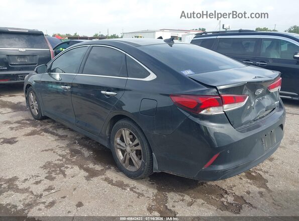 5NPE34AF1KH730285 2019 HYUNDAI SONATA Black Հետևի ձախ