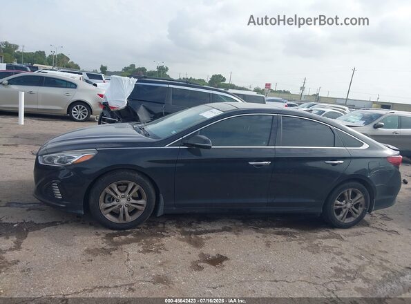 5NPE34AF1KH730285 2019 HYUNDAI SONATA Black Սալոնի 360 աստիճան տեսք