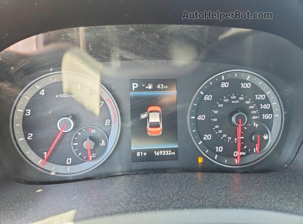 5NPE34AF1KH733719 2019 HYUNDAI SONATA Серый Вид щитка приборов