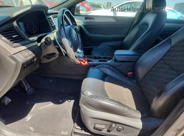 5NPE34AF1KH733719 2019 HYUNDAI SONATA Серый Вид салона спереди