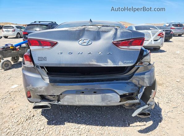 5NPE34AF1KH733719 2019 HYUNDAI SONATA Серый Вид сзади