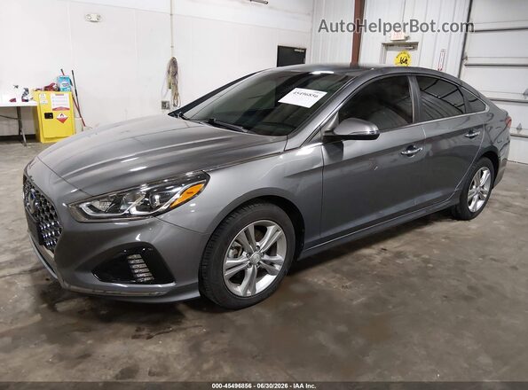 5NPE34AF1KH741691 2019 HYUNDAI SONATA Gray Передня ліва чверть