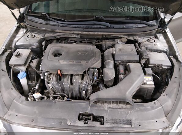 5NPE34AF1KH741691 2019 HYUNDAI SONATA Gray Вид ззаду