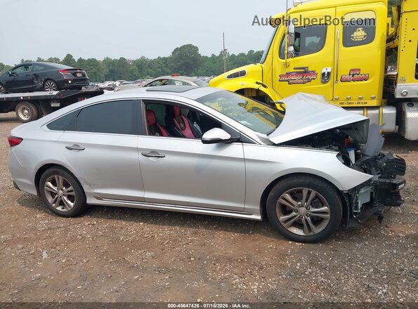 5NPE34AF1KH742419 2019 HYUNDAI SONATA Silver უკანა სალონის ხედი