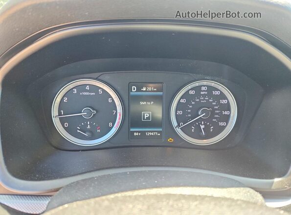 5NPE34AF1KH767983 2019 HYUNDAI SONATA Red Вид щитка приладів