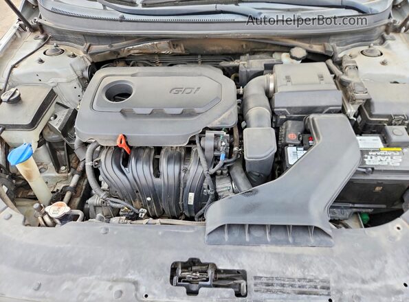 5NPE34AF1KH772343 2019 HYUNDAI SONATA Серый Вид задней части салона