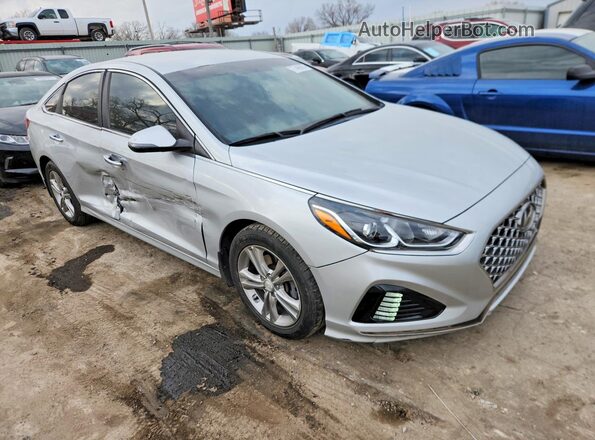5NPE34AF1KH772343 2019 HYUNDAI SONATA Серый Передняя правая четверть