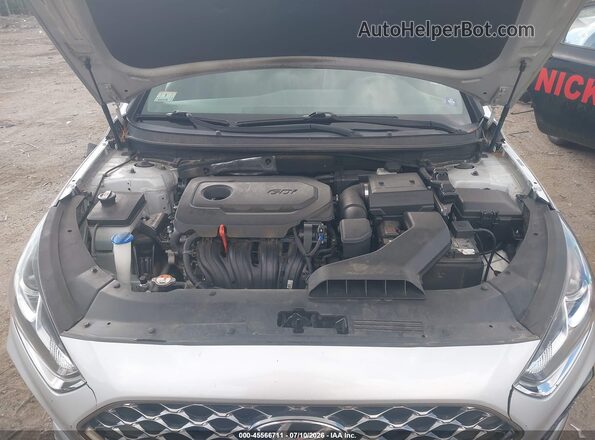 5NPE34AF1KH804353 2019 HYUNDAI SONATA Silver Вид ззаду