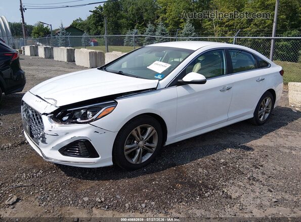 5NPE34AF1KH817491 2019 HYUNDAI SONATA White Передня ліва чверть